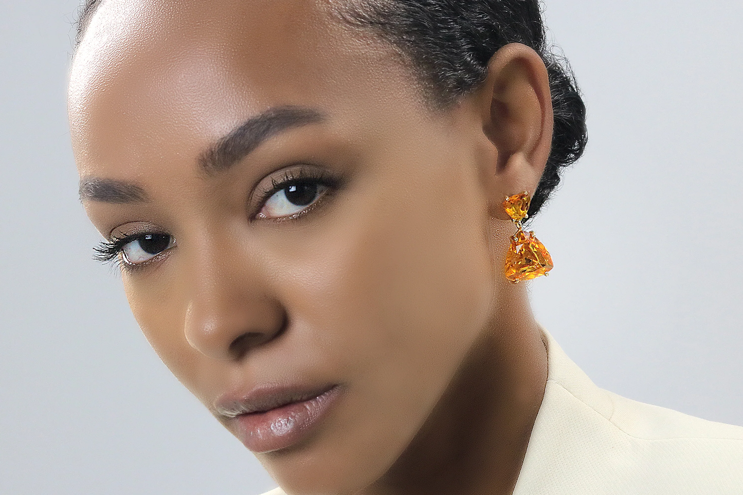 Dazzling Citrine Stud Earrings